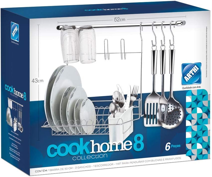 Escorredor de Pratos Suspenso Cook Home 8