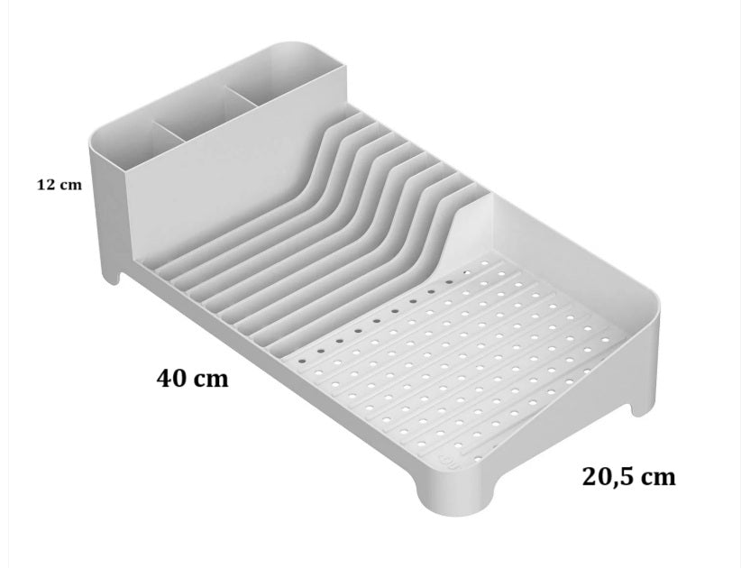 Escorredor de louças compacto Trium Ou Branco