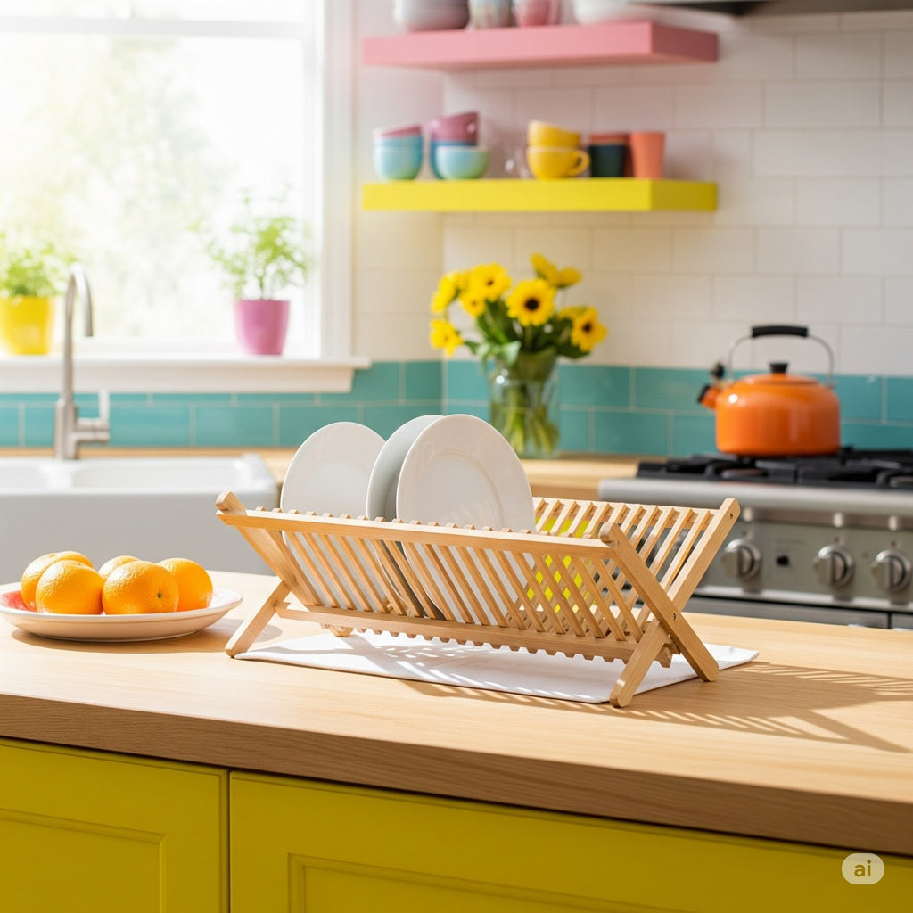 Escorredores de louça de bambu: Uma opção sustentável e elegante para a sua cozinha