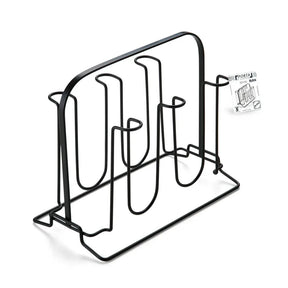 Porta copos de mesa, escorredor de copo de pia PRETO