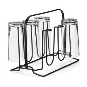 Porta copos de mesa, escorredor de copo de pia PRETO