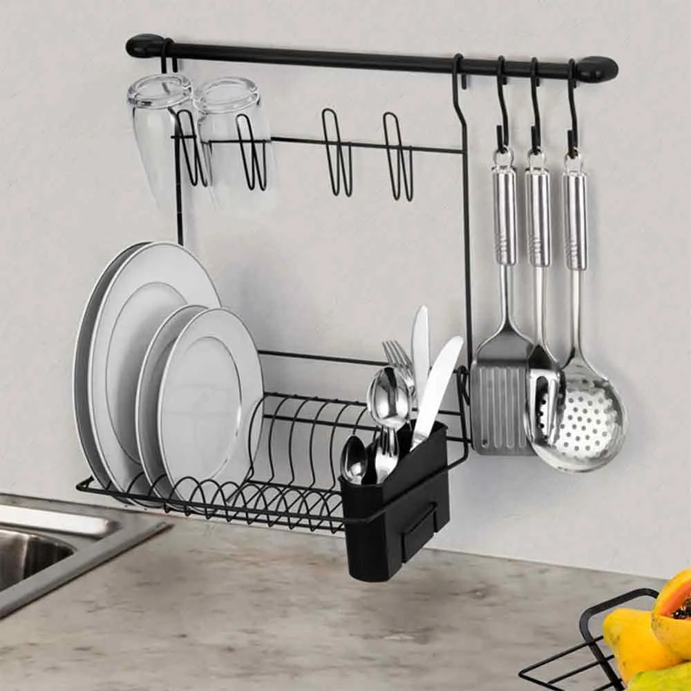 Escorredor de Pratos Suspenso Cook Home 8 PRETO