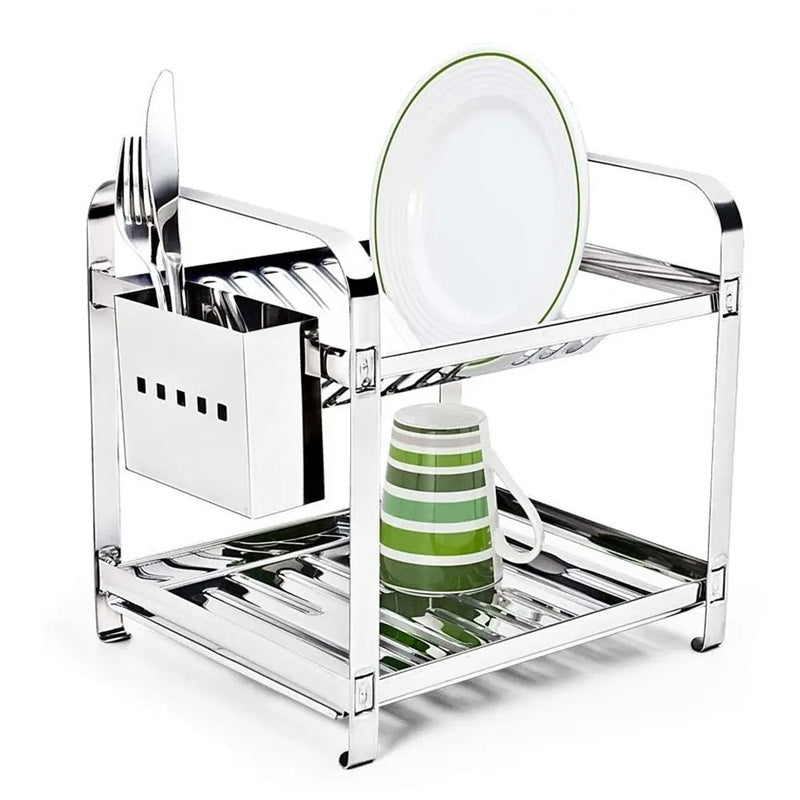 Escorredor de Louça Inox Mak Inox 12 Pratos